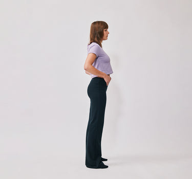 Foldover Flared Pant (Shorter)