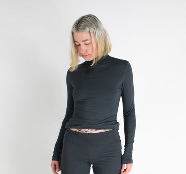 Bamboo Mock Neck