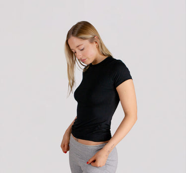 Bamboo capped sleeve tee