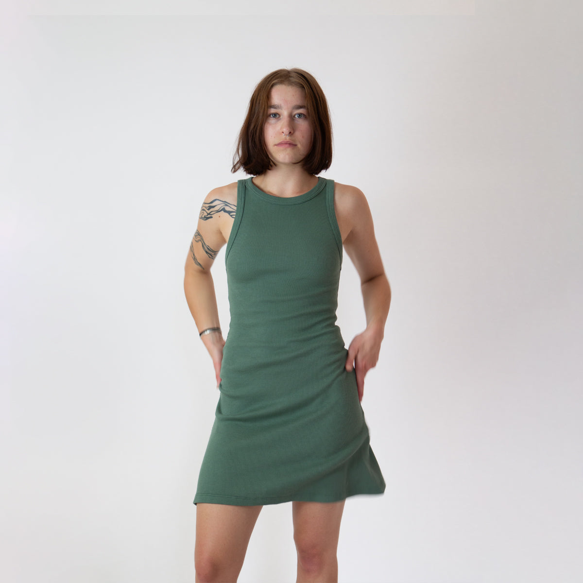 Organic Cotton Ribbed Dress Australian Stitch Organic Cotton Ribbed Dress Australian Stitch
