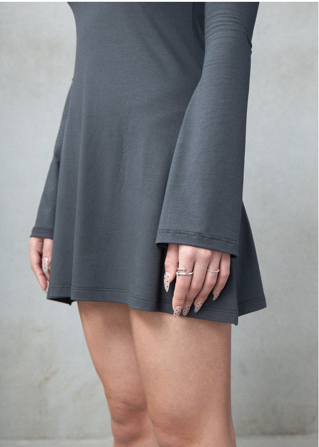 Bamboo bell sleeve dress