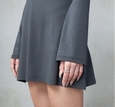 Bamboo bell sleeve dress